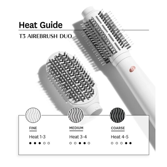 T3 AIREBRUSH DUO Dual-Attachment Blow Dry Brush‎ NWT main image 5